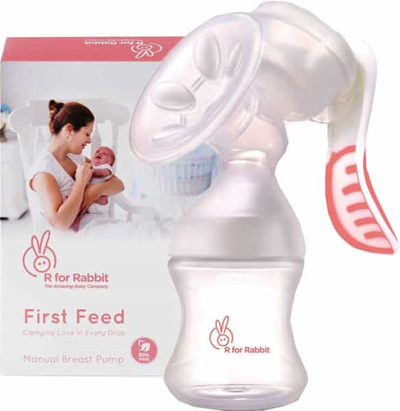R For Rabbit First Feed Breast Pump - Pink - 1 Unit