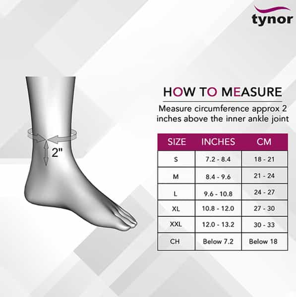 Tynor D 02 Ankle Brace Small Black