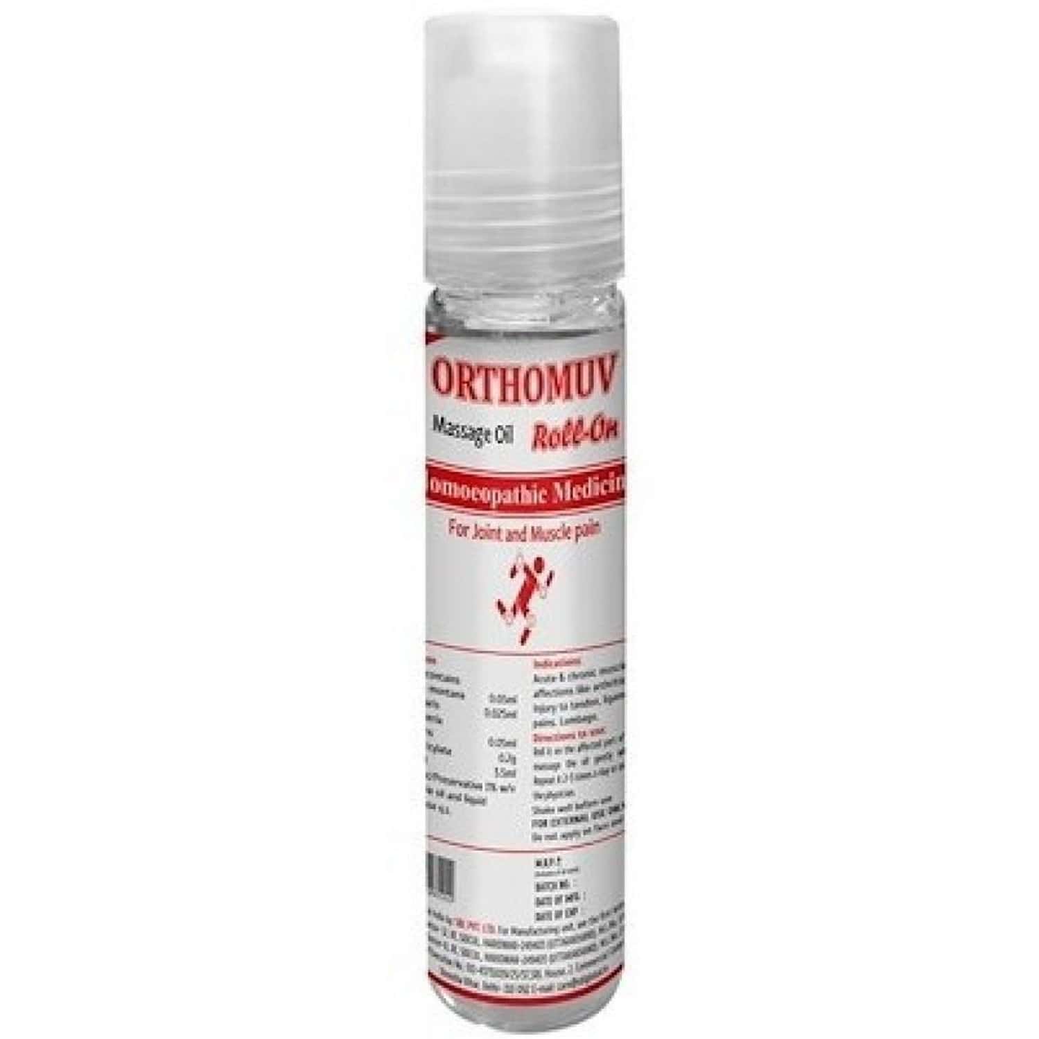 Sbl Orthomuv Roll On Massage Oil 10 Ml Pack Of 2