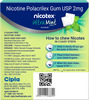 Nicotex 2Mg Ultra Mint Flavour Sugar Free Strip Of 9 Nicotine Gums