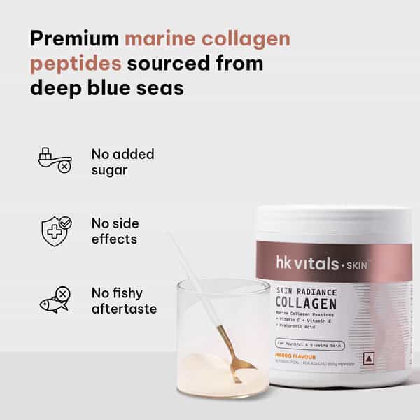 Hk Vitals Marine Collagen Supplements (Mango | 200G) |Vitamin C | E