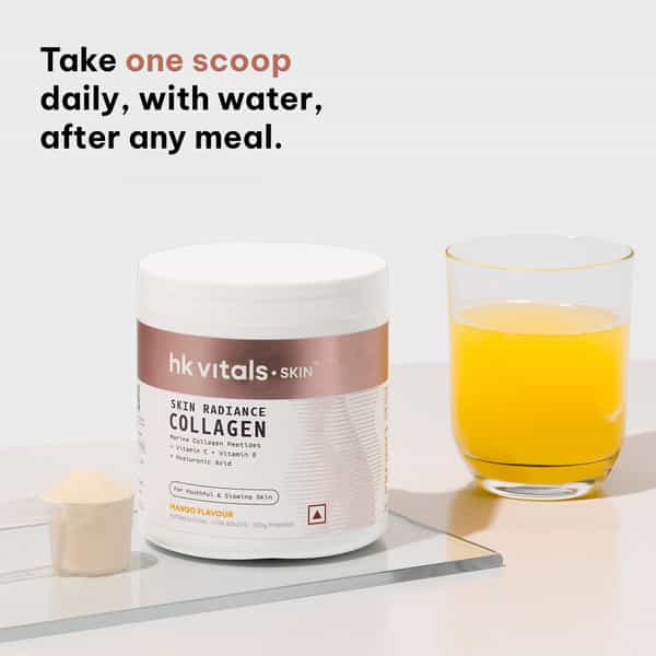Hk Vitals Marine Collagen Supplements (Mango | 200G) |Vitamin C | E