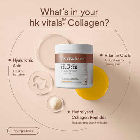 Hk Vitals Marine Collagen Supplements (Mango | 200G) |Vitamin C | E