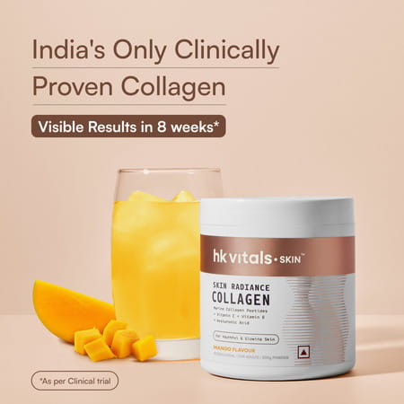 Hk Vitals Marine Collagen Supplements (Mango | 200G) |Vitamin C | E