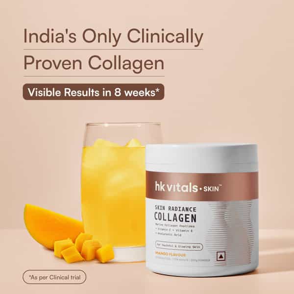 Hk Vitals Marine Collagen Supplements (Mango | 200G) |Vitamin C | E