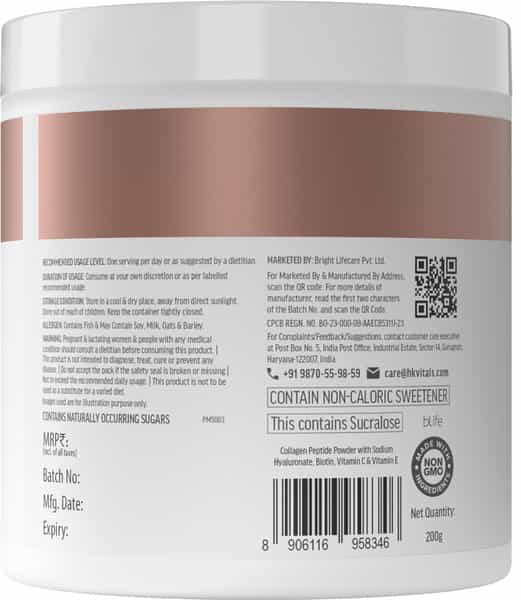 Hk Vitals Marine Collagen Supplements (Mango | 200G) |Vitamin C | E