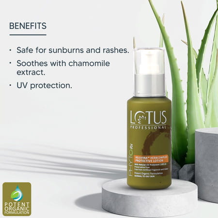 Lotus Professional Phytorx Rejuvina Herbcomplex Protective Lotion Aloe Vera - 100g