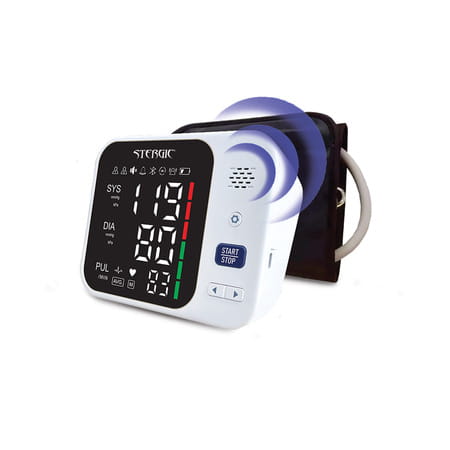 Stergic Ignis Blood Pressure Monitoring Device | Large Lcd Display | With Voice Announcement