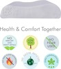 The White Willow Cervical Orthopedic Memory Foam Small Contour Neck Support Bed Pillow Multi