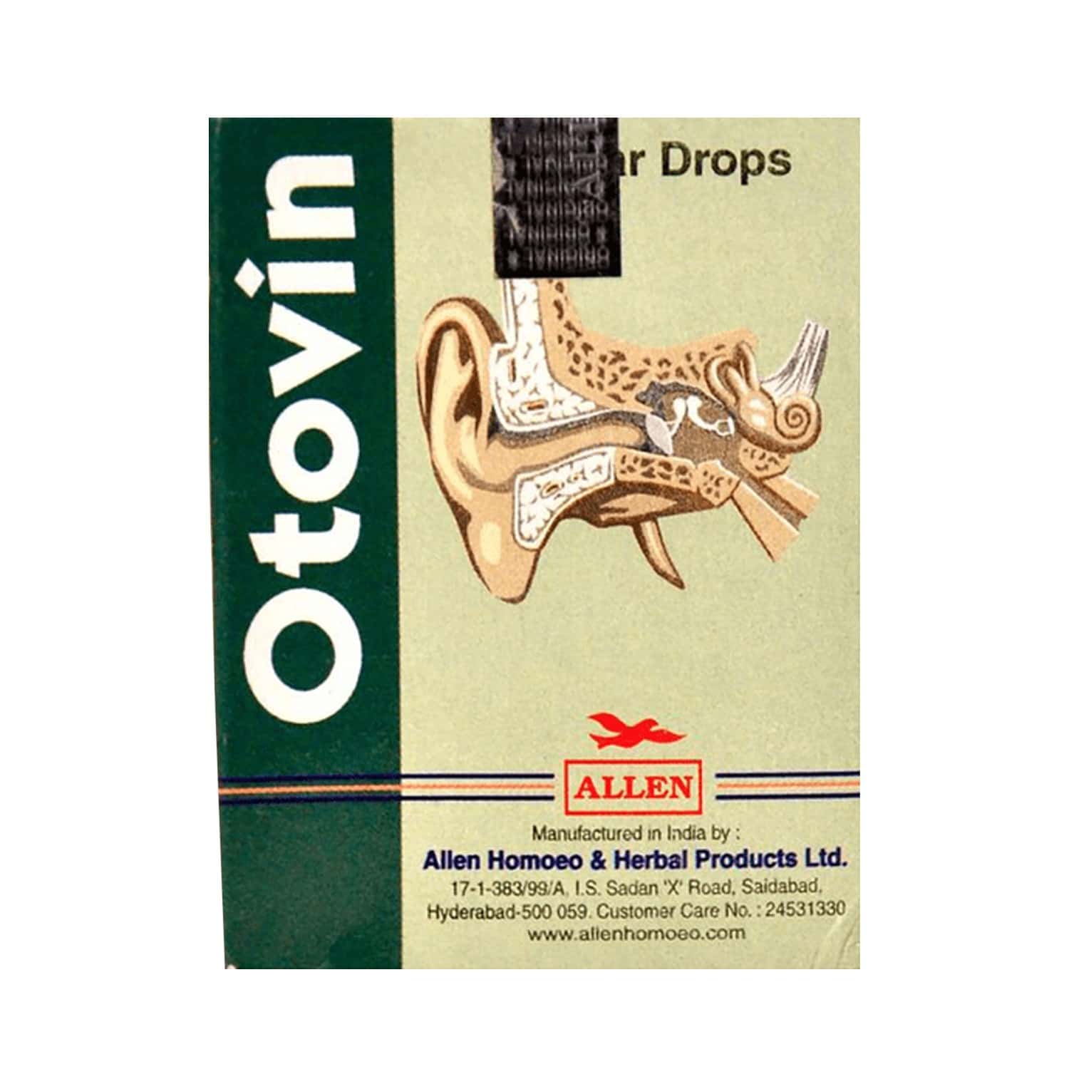 Allen Laboratories Otovin Ear Drops 15 Ml