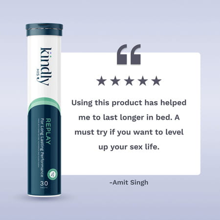 Replay By Kindly His For Amplifying Men'S Sexual Performance And Improving Potency (30 Tablets)