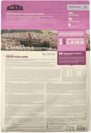 Acana Grass-Fed Lamb Dry Dog Food | Grain Free Dog Food For All Life Stages | 6 Kg