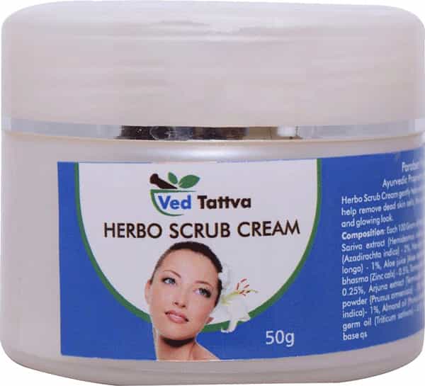 Ved Tattva Herbo Scrub Cream - 50 Gms Skin Scrub Cream - For All Skin Types