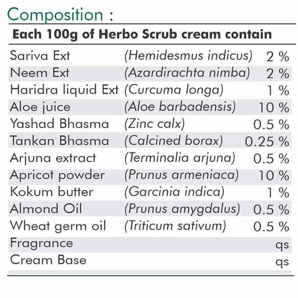 Ved Tattva Herbo Scrub Cream - 50 Gms Skin Scrub Cream - For All Skin Types