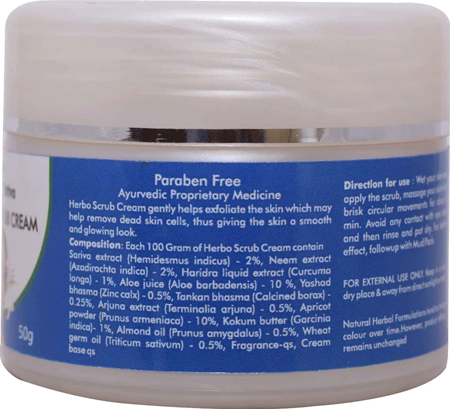 Buy VED TATTVA HERBO SCRUB CREAM 50 GMS SKIN SCRUB CREAM FOR ALL SKIN TYPES Online & Get