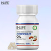 Inlife Extra Virgin Cold Pressed Coconut Oil Capsules 500Mg 60 Vegetarian Capsules