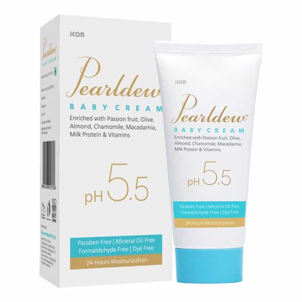 Pearldew Baby Cream 50 Gm | With Calendula & Milk Protein | Paraben Free (Pack Of 4)