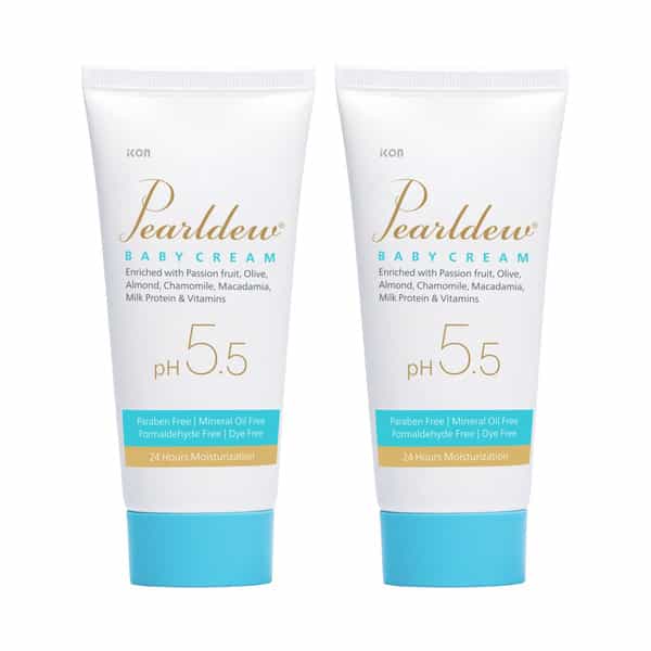 Pearldew Baby Cream 50 Gm | With Calendula & Milk Protein | Paraben Free (Pack Of 4)