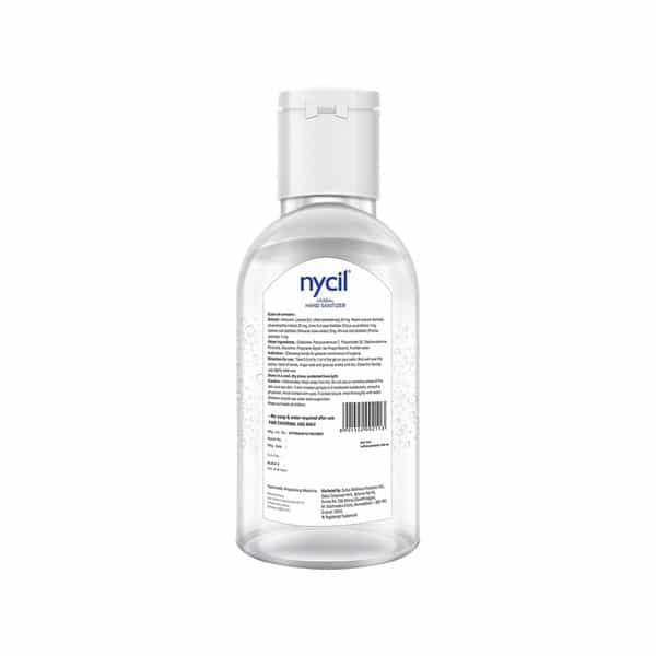 Nycil Herbal Hand Sanitizer (Pack Of 5) Bottle Of 50 Ml