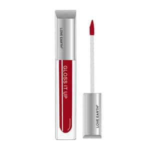 Love Earth Liquid Lip Gloss -pink Power For Soft & Dewy Lips (deep Pink) 3ml