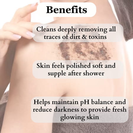 Vigini Coffee Scrub Exfoliating Dead Skin Remover Body Wash & Lightening Brightening Cream 200ml