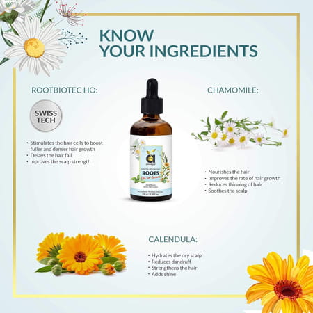 Anveya Roots Hair Oil-In-Serum 100ml For Hair Fall Control & Scalp Rescue.