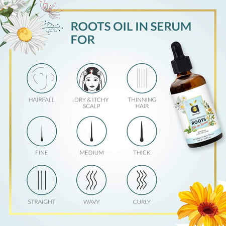 Anveya Roots Hair Oil-In-Serum 100ml For Hair Fall Control & Scalp Rescue.