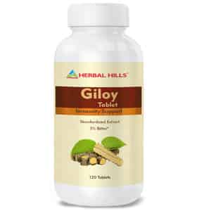 Herbal Hills Giloy 120 Tablets (pack Of 2) | Guduchi Tablets