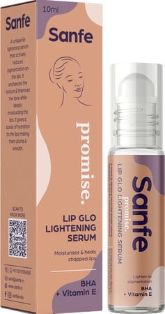 Sanfe Promise Vitamin E Lip Lightening & Glo 10ml Reduces Dark Patches For Men And Women