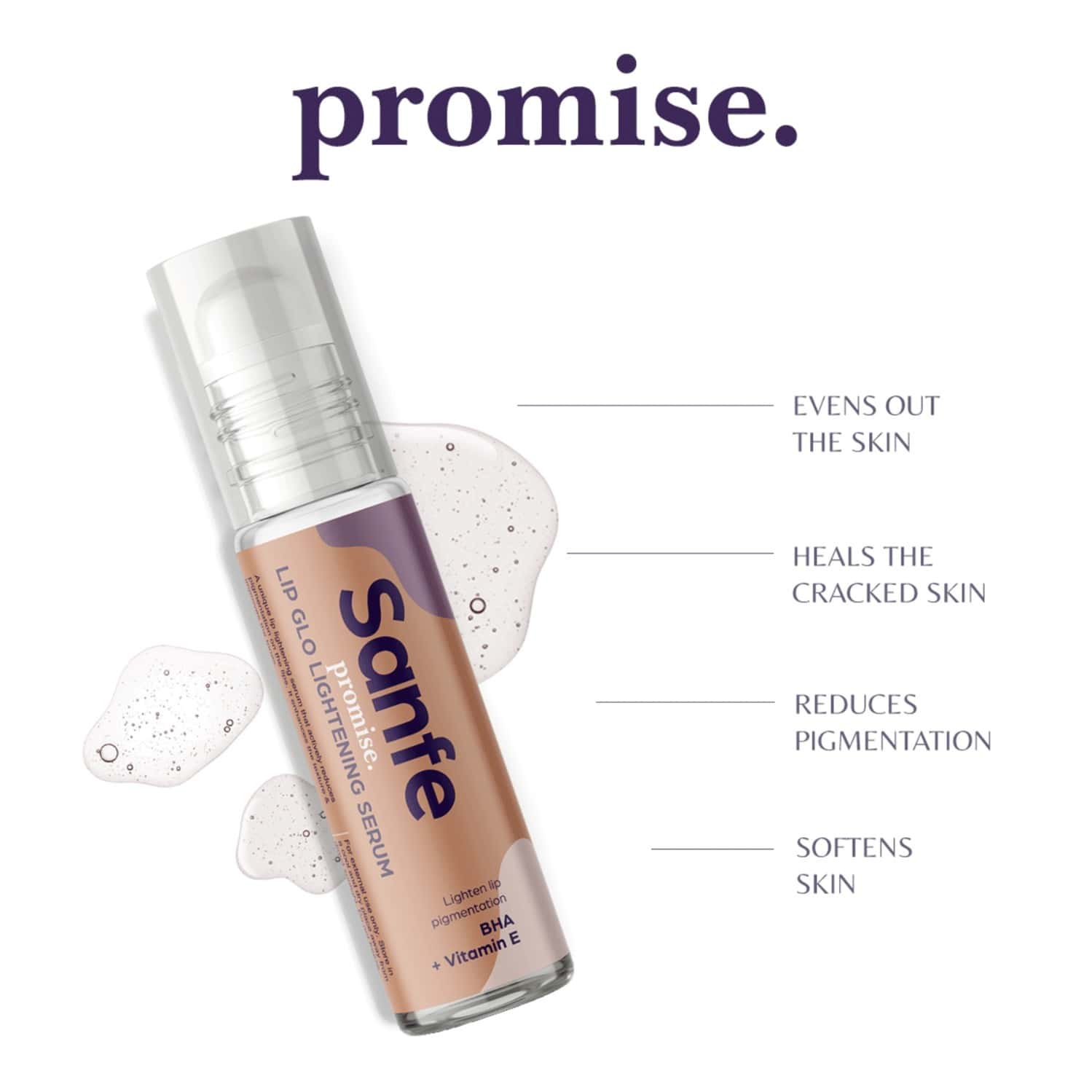 Buy SANFE PROMISE VITAMIN E LIP LIGHTENING & GLO 10ML REDUCES DARK