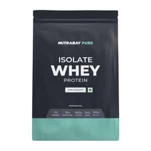 Nutrabay Pure 100% Whey Protein Isolate Unflavoured - 500g
