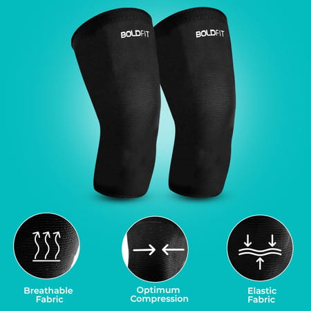 Boldfit Knee Caps For Women & Men Knee Support For Men Gym Knee Cap For Men Knee Pain Relief - M