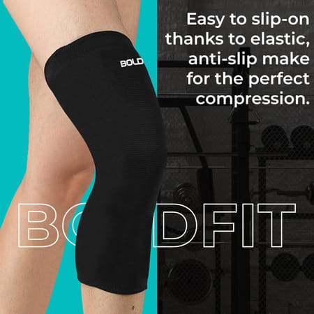 Boldfit Knee Caps For Women & Men Knee Support For Men Gym Knee Cap For Men Knee Pain Relief - M