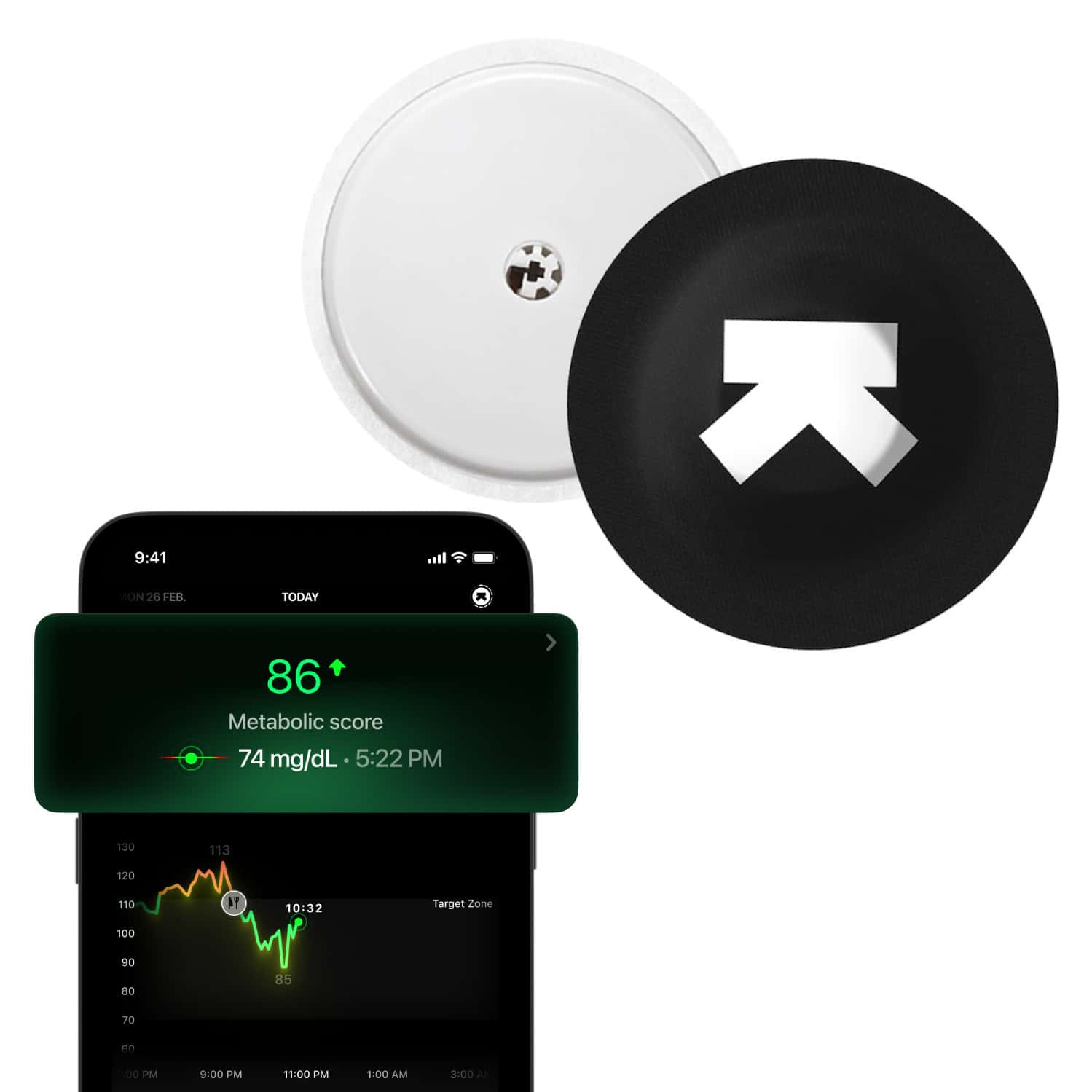 Ultrahuman M1 - Track Your Glucose - 24x7 Glucose Monitoring (2 Weeks - 1 Cgm)