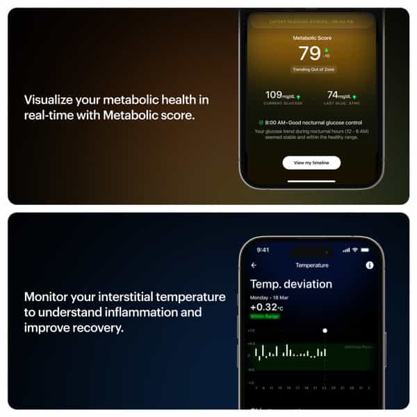 Ultrahuman M1 - Track Your Glucose - 24X7 Glucose Monitoring (2 Weeks - 1 Cgm)