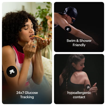 Ultrahuman M1 - Track Your Glucose - 24x7 Glucose Monitoring (2 Weeks - 1 Cgm)