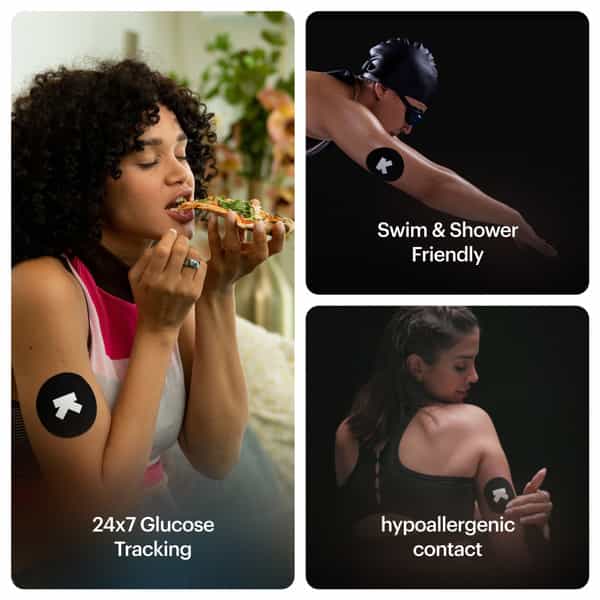 Ultrahuman M1 - Track Your Glucose - 24X7 Glucose Monitoring (2 Weeks - 1 Cgm)