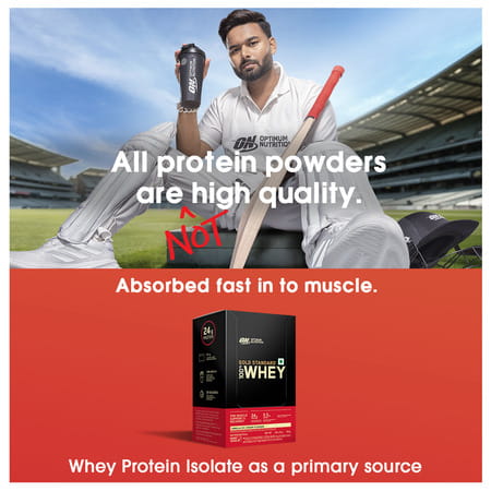 Optimum Nutrition Gold Standard 100% Whey Vanilla Ice Cream Flavour Sachets (5 * 31g) 155 Gm