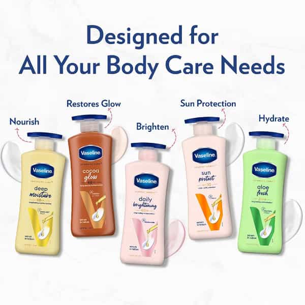 Vaseline Aloe Fresh Body Lotion | 24 Hr Long Lasting Moisturisation | 600Ml