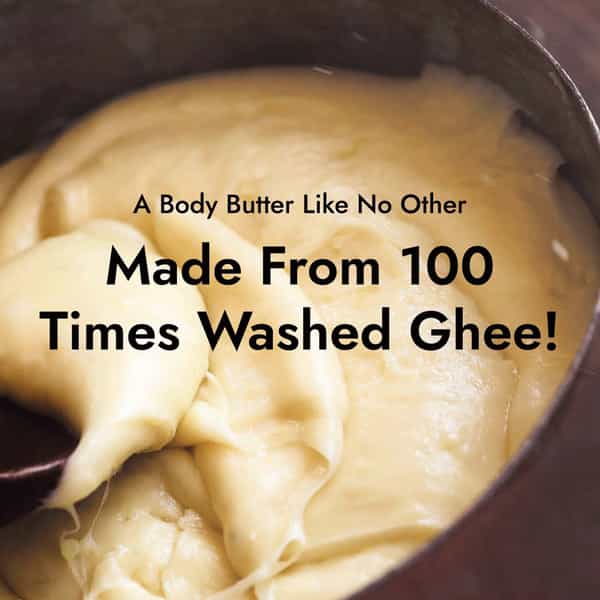 Kapiva Ghee Kumkumadi Body Butter (200 G) | 100 Times Washed Ghee For 24 Hours Moisturization