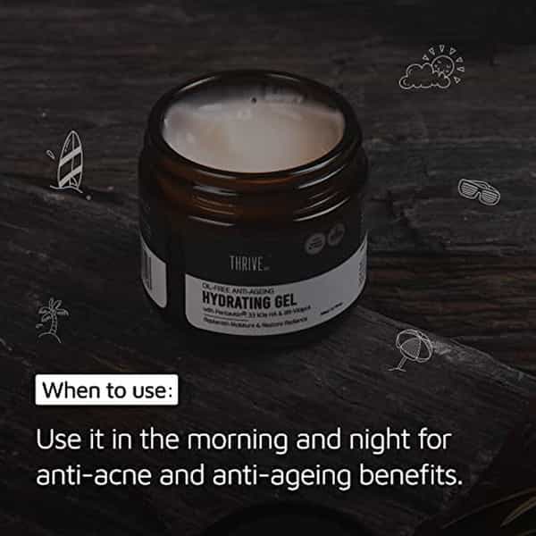Thriveco Oil-Free Hydrating Gel For Ine Lines Hydration Wrinkles Acne50ml X Pack Of 3