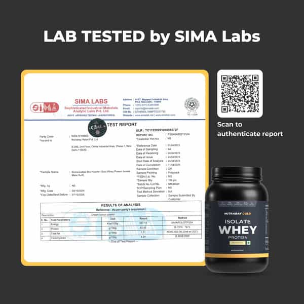 Nutrabay Gold 100% Whey Protein Isolate|26G Protein|Muscle Support & Recovery|Malai Kulfi | 1 Kg