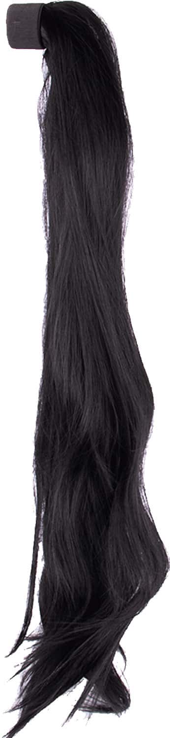 Streak Street Straight Jet Black Ponytail