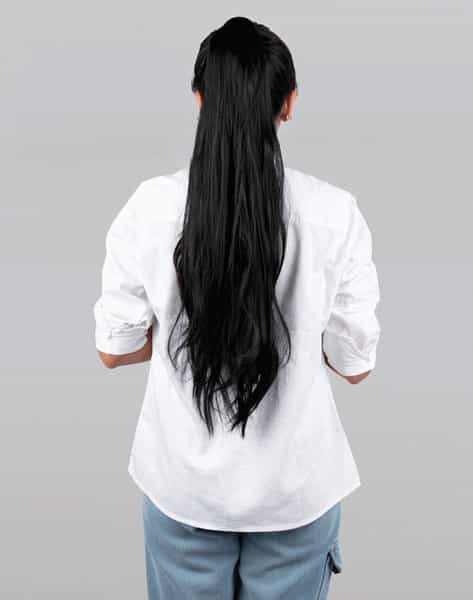 Streak Street Straight Jet Black Ponytail