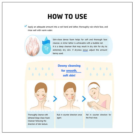 A'Pieu Deep Clean Foam Cleanser [Pore] - Korean Face Cleanser - Korean Skincare - 130ml