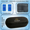 Outer Woods Insulin Cooler Bag Pro With 2 Ice Gel Packs | 8+ Hrs Cooling | Hard Case - Black