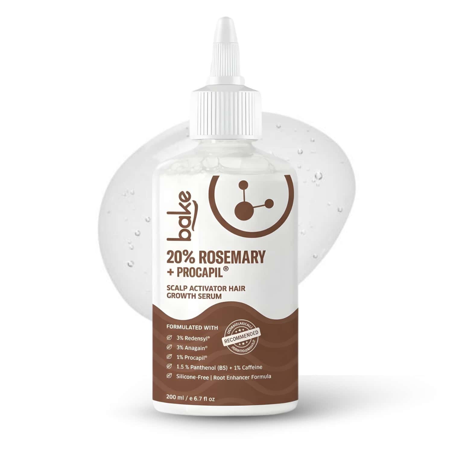 Bake 20% Rosemary & Procapil Hair Growth Serum For Stronger | Thicker Hair-200ml