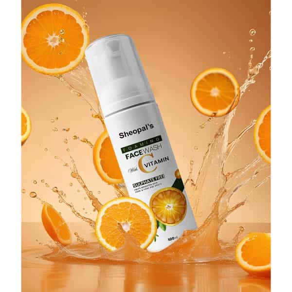 Sheopal's Vitamin C Foaming Face Wash: Reduces Dark Spots & Blemishes | ( 100Gm)