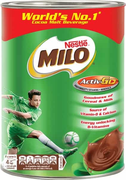 Nestle Milo Activ-Go Powder Health Drink - Chocolate Flavour Tin - 400Gm