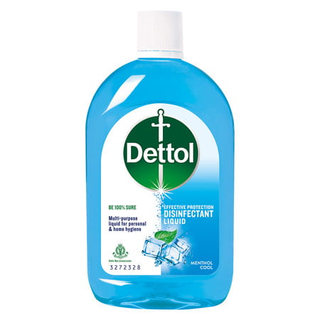 Dettol Liquid Disinfectant - Personal Hygiene Surface Disinfectant Floor Cleaner Menthol Cool 550ml